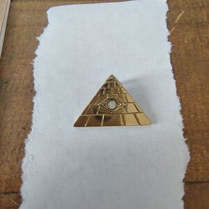 Gold Pyramid Pendant